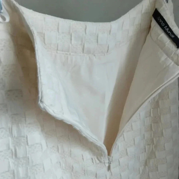 Anno  Mundi Checkered Texture Micro Mermaid Maxi Skirt - Picture 8 of 9